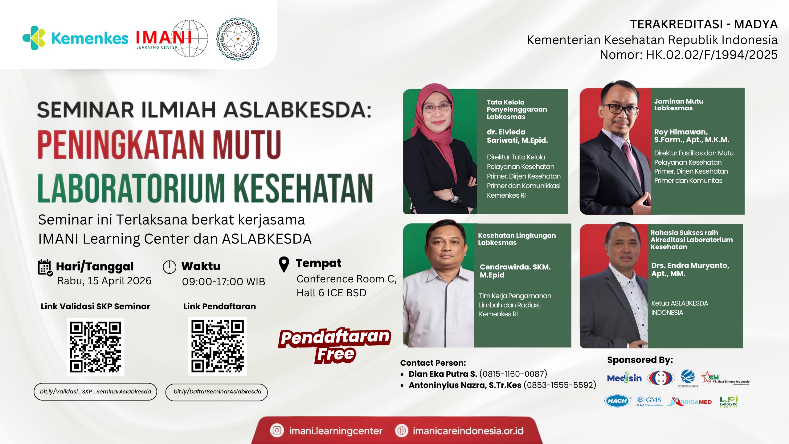 PENINGKATAN MUTU LABORATORIUM KESEHATAN DAERAH (OFFLINE)