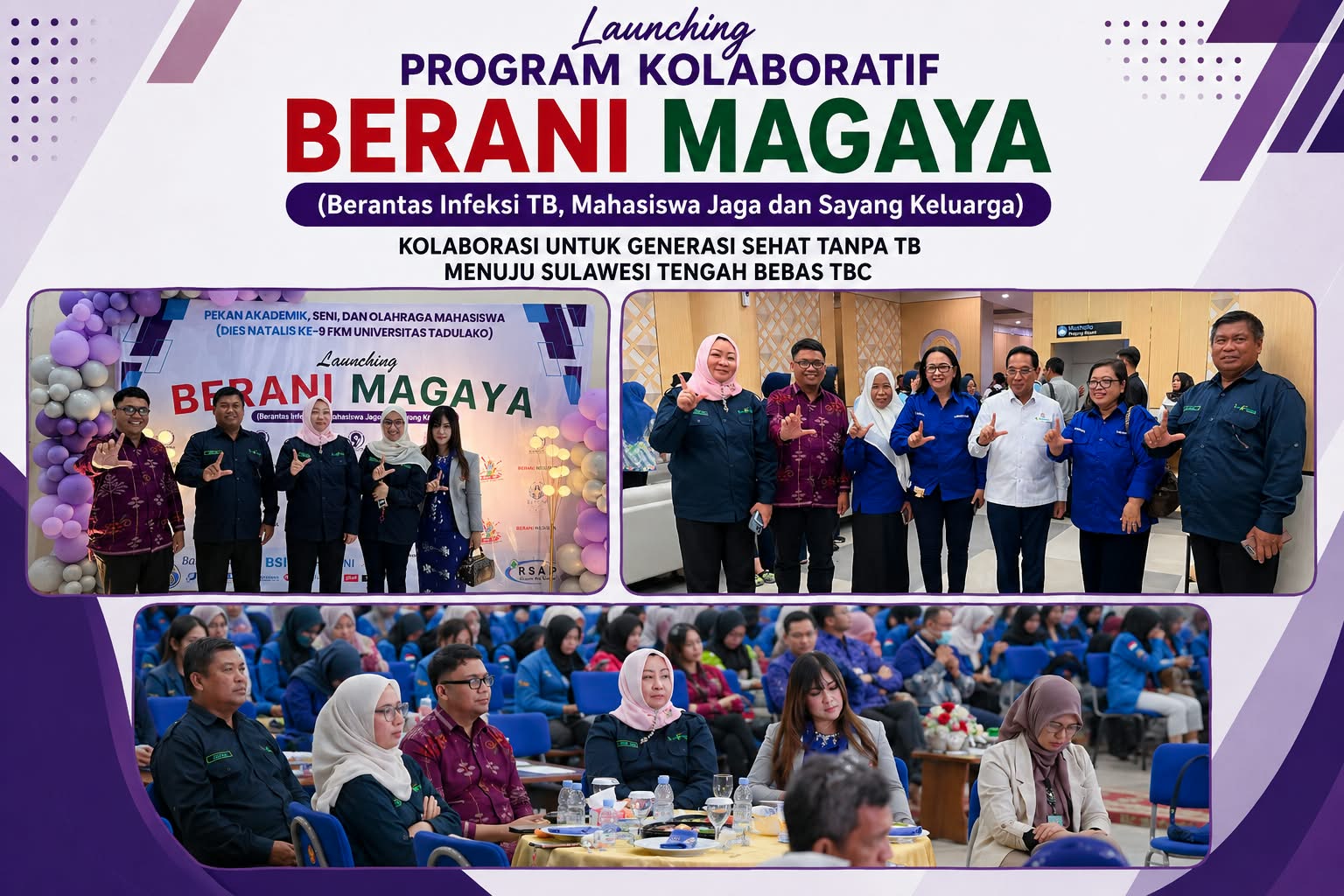 Launching Program Kolaboratif BERANI MAGAYA: Mahasiswa Turut Serta Berantas Infeksi TB
